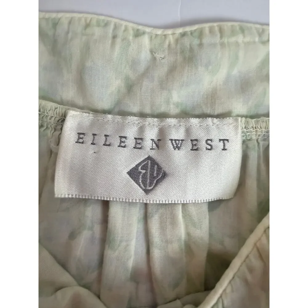 Vintage 1994 Eileen West Floral Robe & Nightgown Set Cottagecore